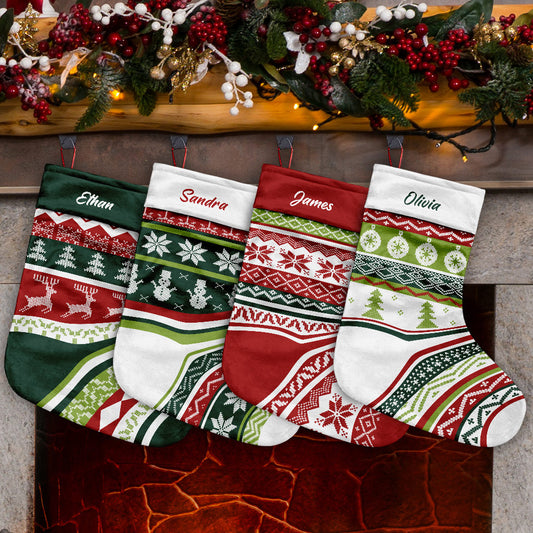 Frohe Weihnachten – Personalisierte Weihnachtsstrümpfe für die Familie