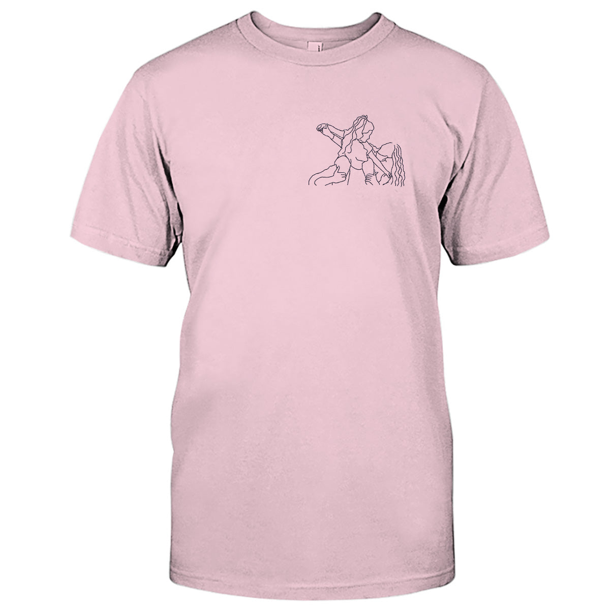 T-shirt brodé personnalisé pour toute la famille - Motifs au trait