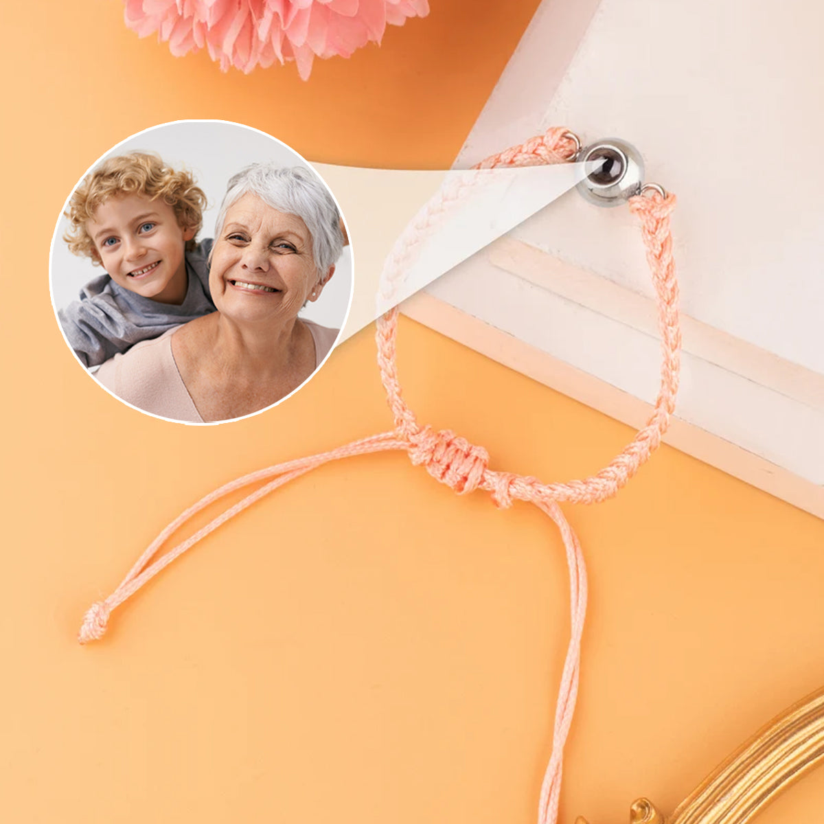 Liebling - Personalisiertes Enkel-Projektionsarmband
