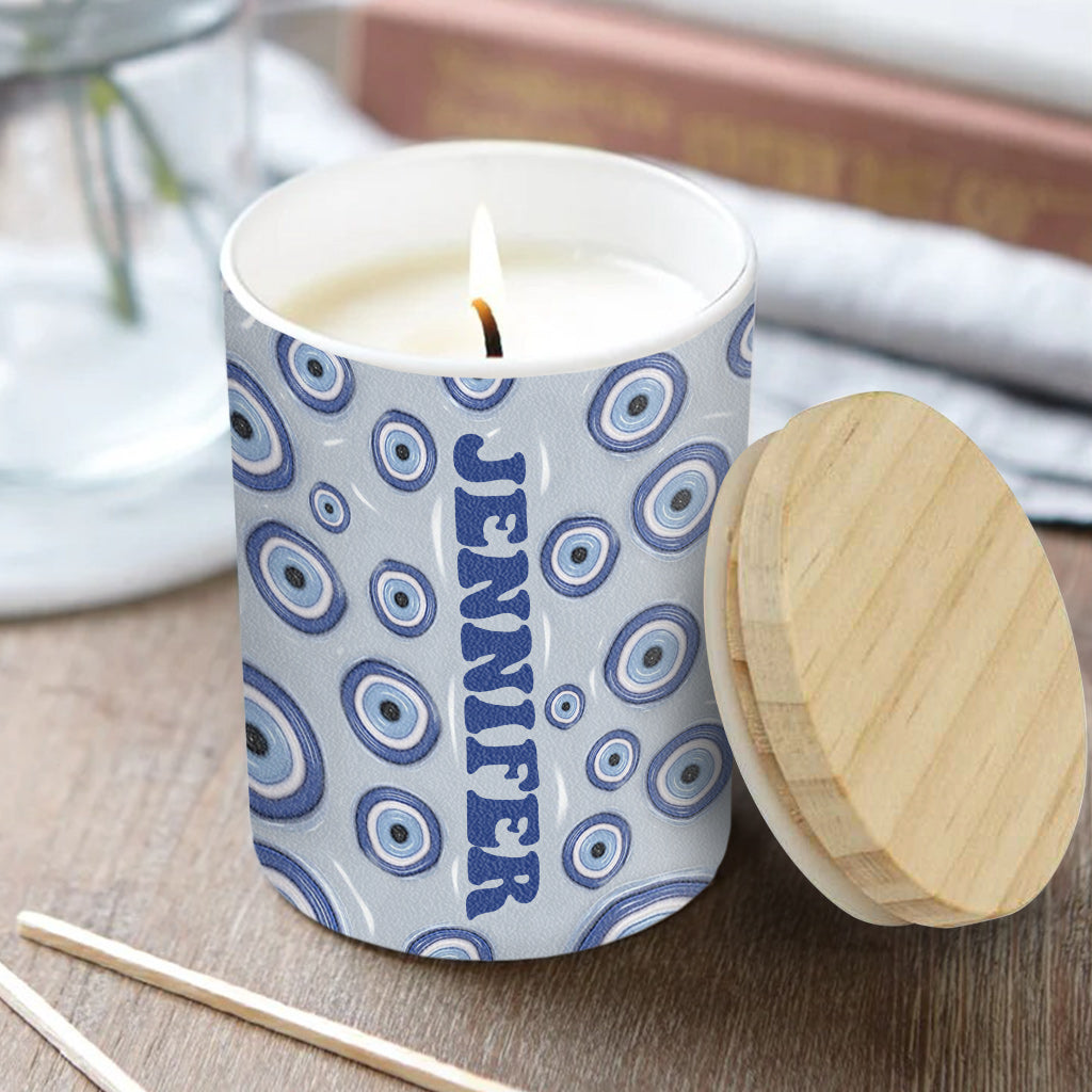 Check Ya Energy - Personalized Witch Candle With Wooden Lid