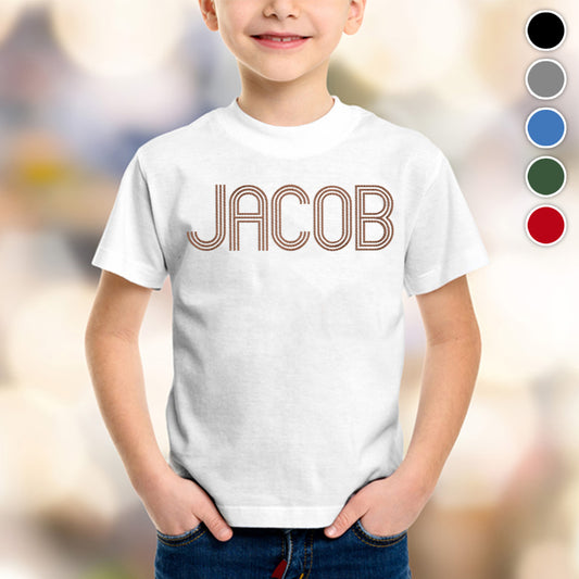 Personalisiertes T-Shirt mit Namensstickerei für Ihren Sohn