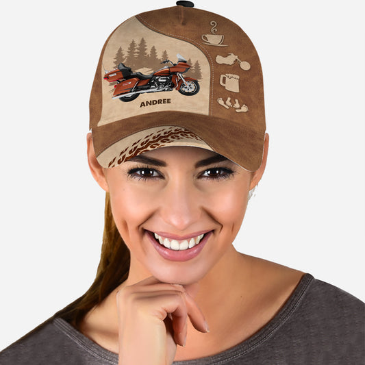 Happy Life – Personalisierte Biker-Klassiker-Kappe