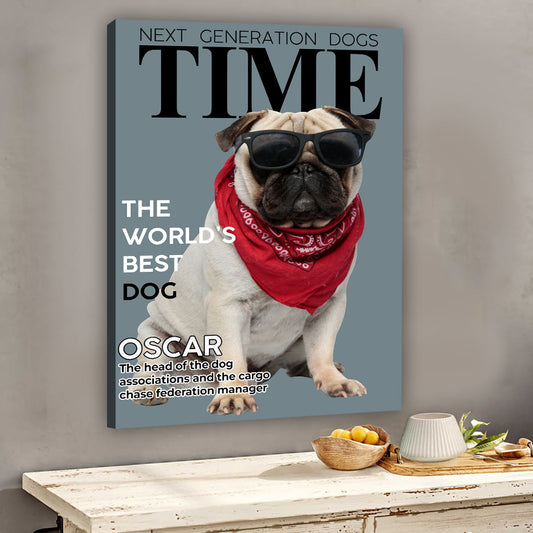 Der beste Hund der Welt – Personalisierte Hundeleinwand und Poster
