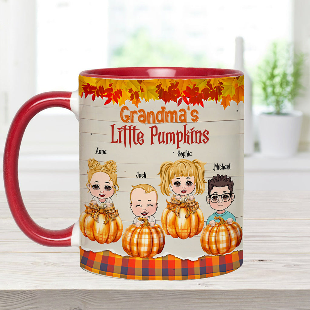 Les petites citrouilles de grand-mère - Mug personnalisé pour grand-mère