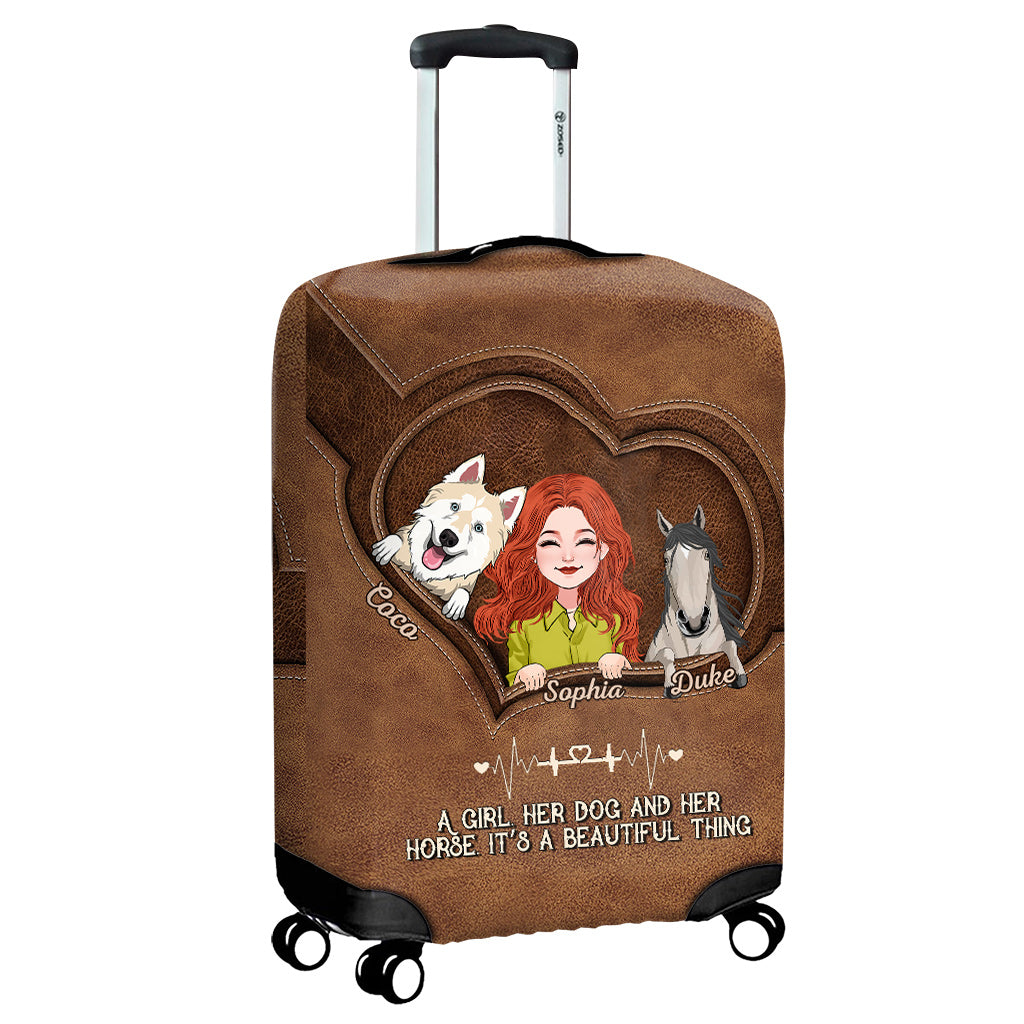 Housse de valise papillon personnalisée avec affirmations positives -