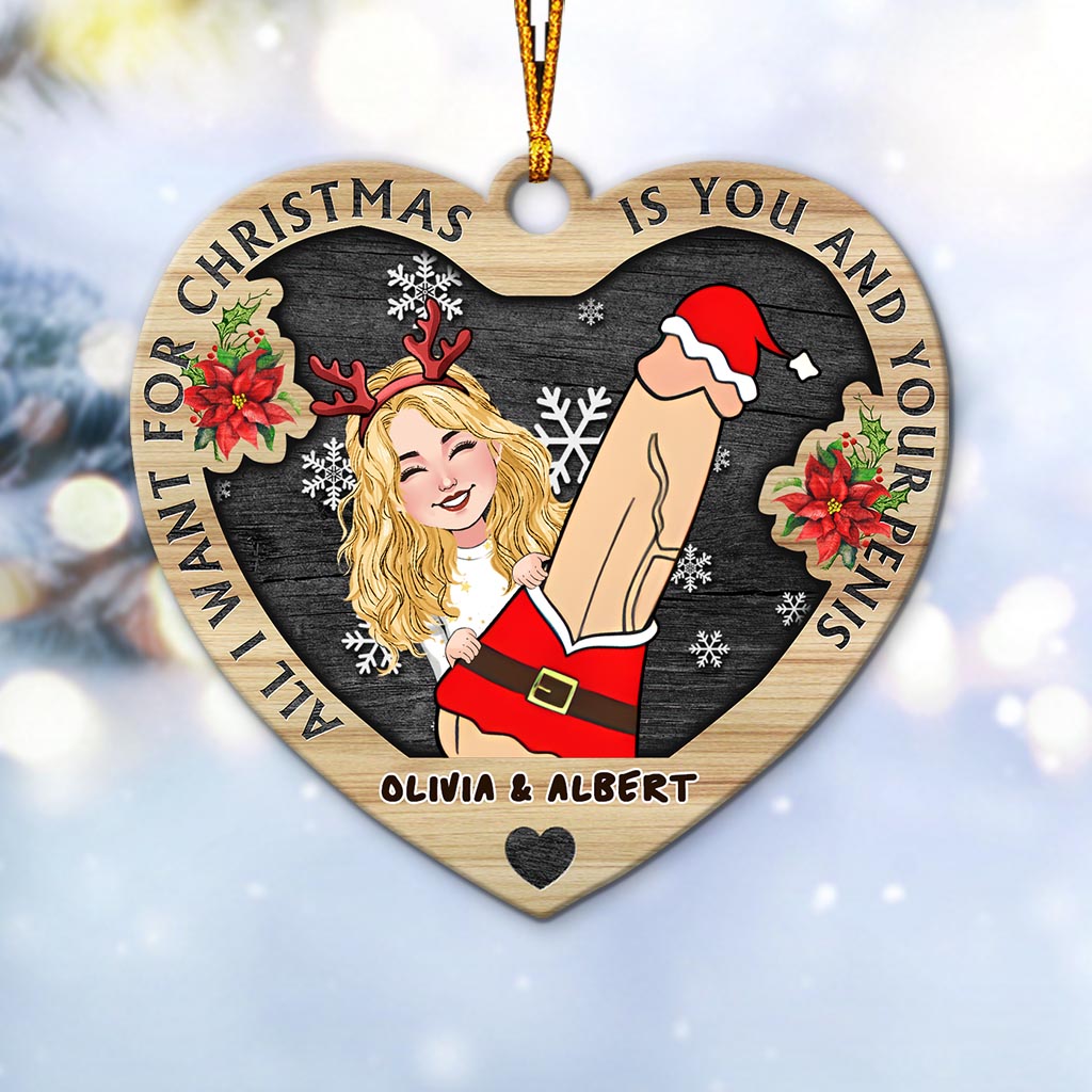 All I Want For Christmas Is You - Personalized Couple Ornament