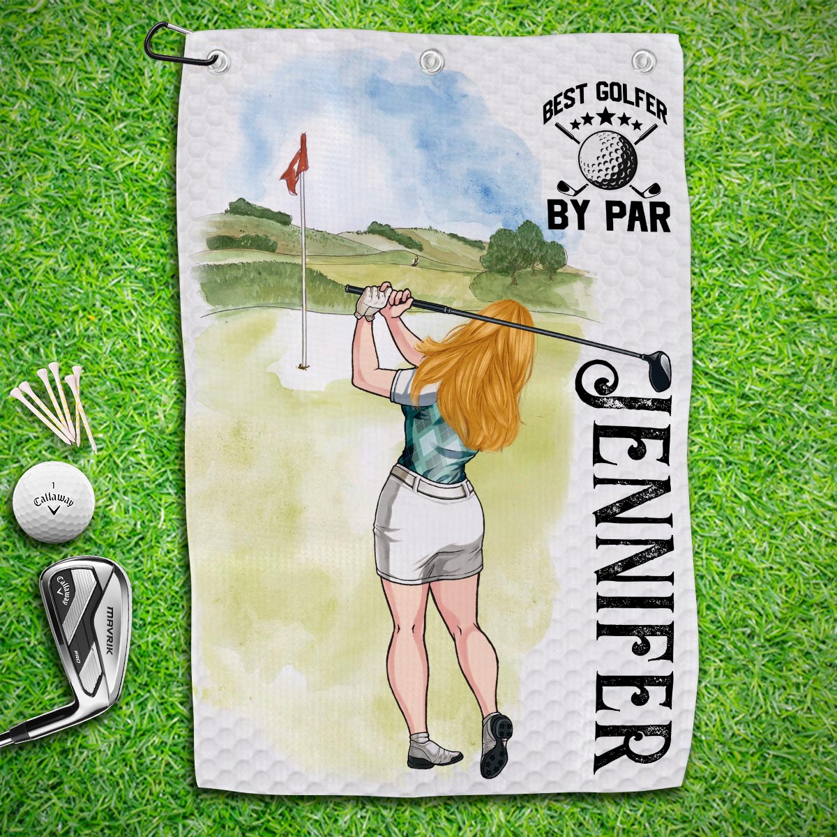 My Lucky Golf Cap - Personalized Golf Golf Towel