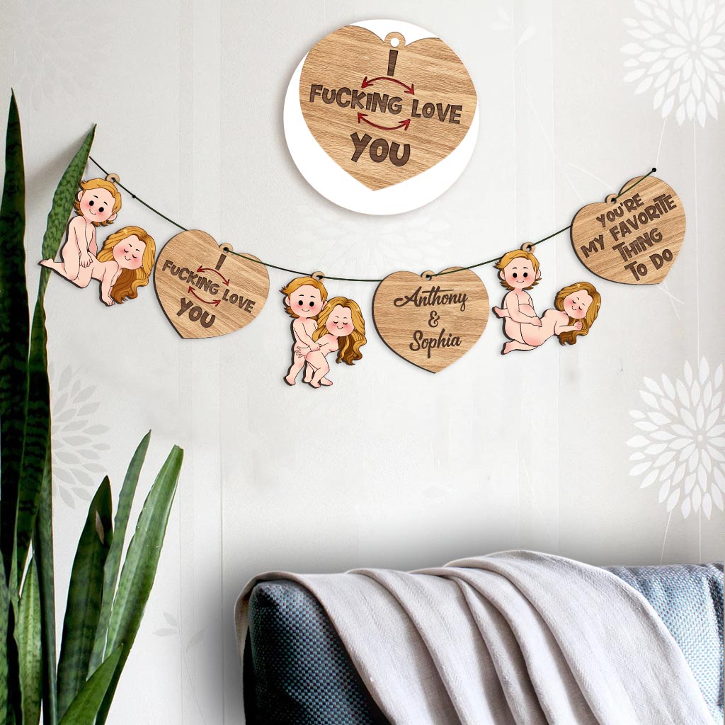 I Love You - Personalized Couple Garland