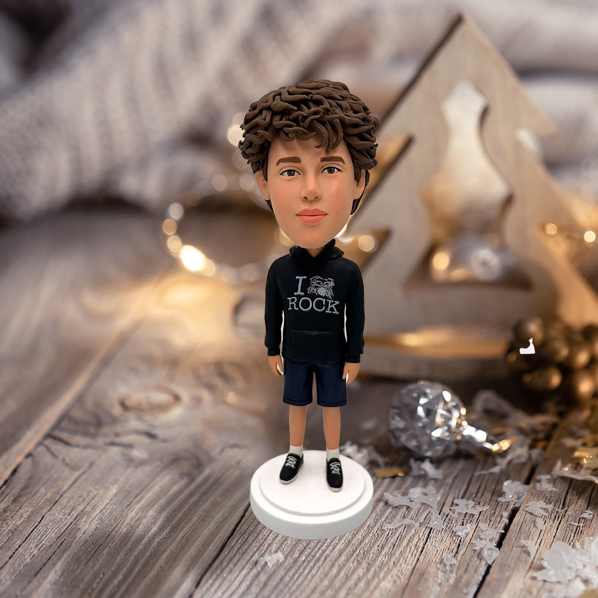 Figurine personnalisée - Figurine à tête branlante personnalisée pour fils
