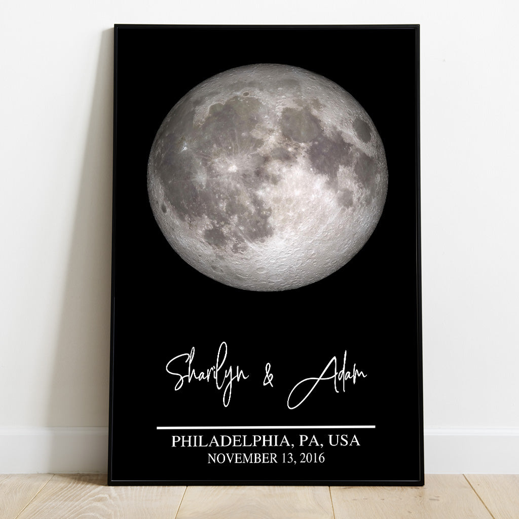 The Day We Met - Personalized Couple Canvas And Poster