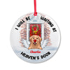 I&#39;ll Be Waiting At Heaven&#39;s Door - Personalized Dog Ornament