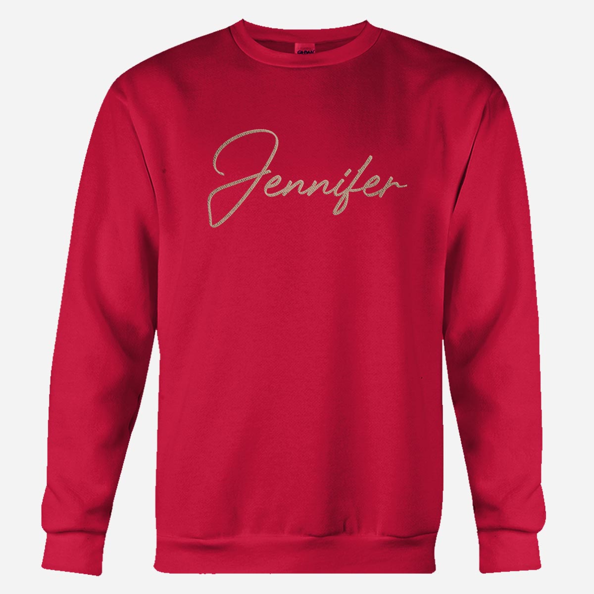 Personalisierter, bestickter Pullover mit individuellem Namen – perfekt für die beste Freundin