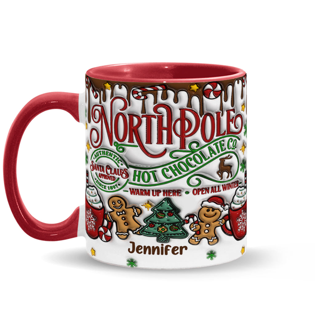 Heiße Schokolade vom Nordpol - Personalisierter Weihnachtsbecher