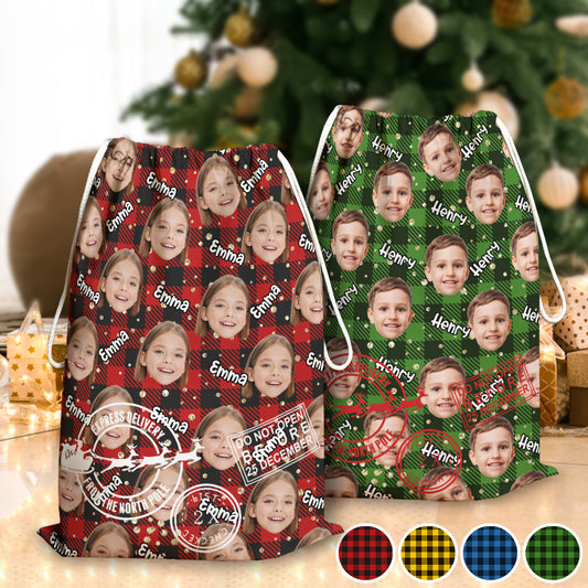 Weihnachtssonderlieferung „Niedliche Gesichter“ – Personalisierte Oma-Weihnachtstasche