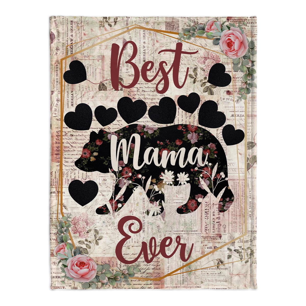 Best Nana Ever - Gift for mom, grandma - Personalized Blanket