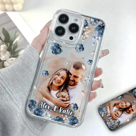 Étui de téléphone fleuri - Étui de téléphone transparent personnalisé