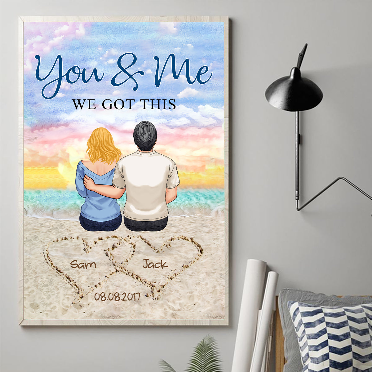 You & Me We Got This - Personalized Couple Canvas And Poster