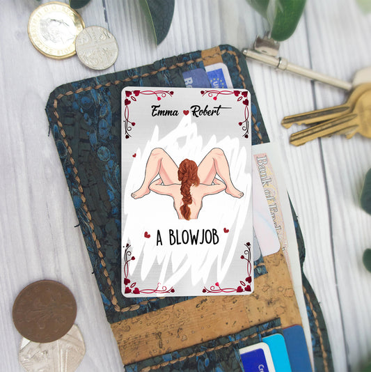 Scratch To Reveal - Personalized Couple Wallet Insert Card