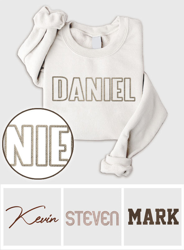Pull brodé personnalisé pour enfant - Nom personnalisé