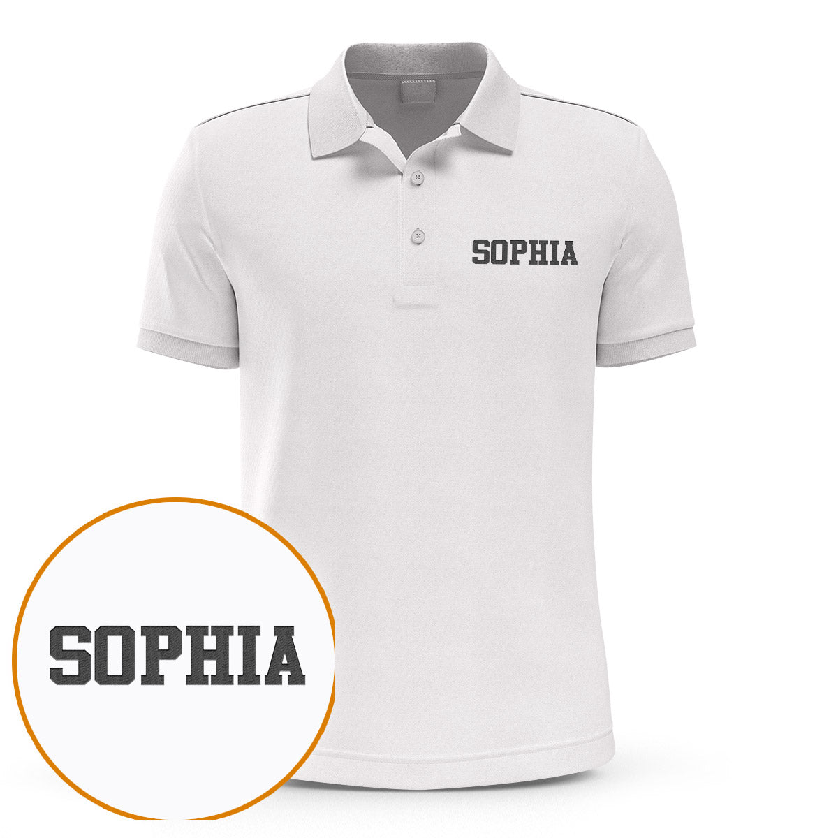 Personalisiertes Poloshirt mit Stickerei für Tante – Individueller Name