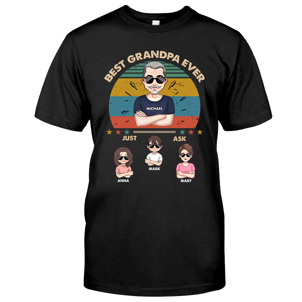 Best Dad Ever - Gift for dad, dad, mom, grandpa, grandma, grandpa - Personalized T-shirt And Hoodie