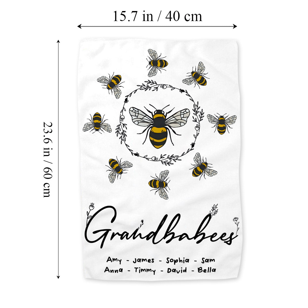 Grandbabees – Personalisiertes Oma-Handtuch