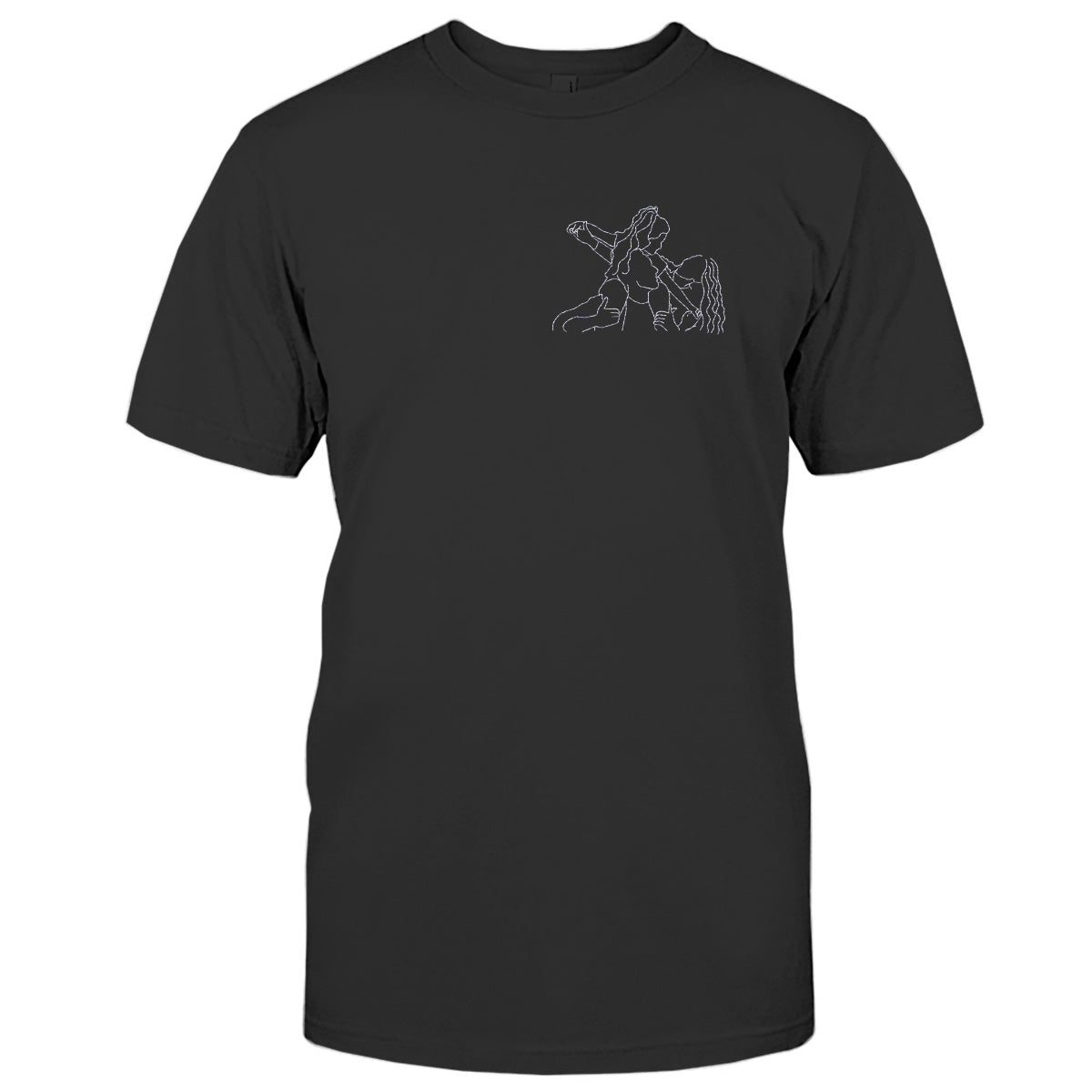 T-shirt brodé personnalisé pour toute la famille - Motifs au trait