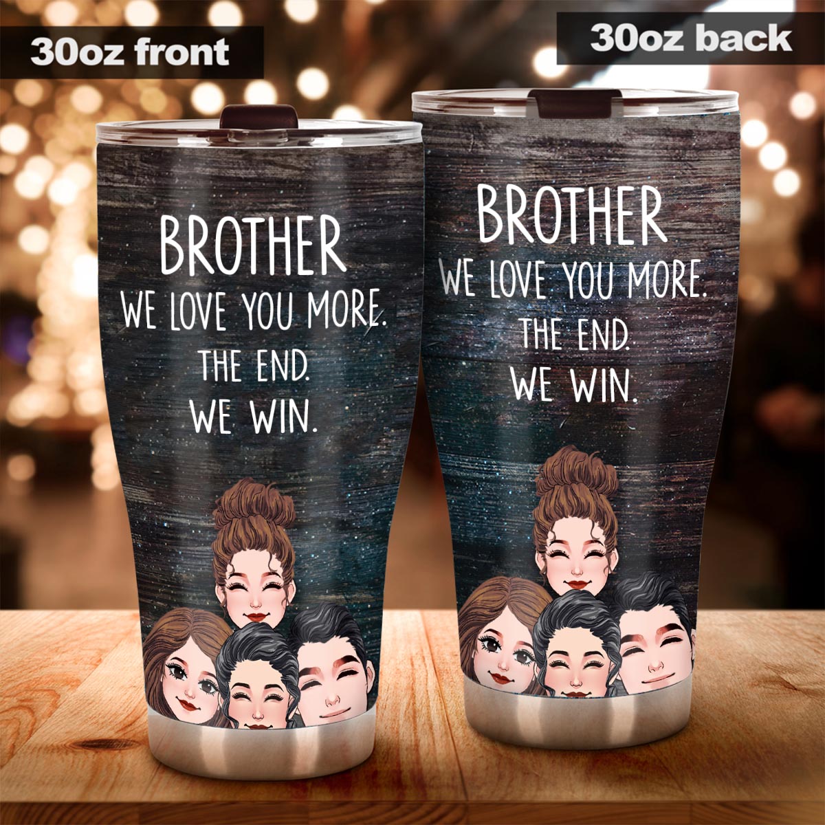 Dad I Love You More - Gift for dad, grandma, grandpa, mom, uncle, aunt - Personalized Tumbler