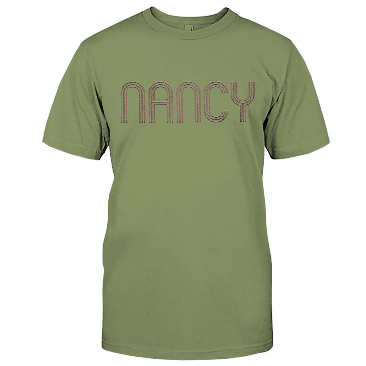 Custom Name - Personalized Couple Embroidered T-shirt