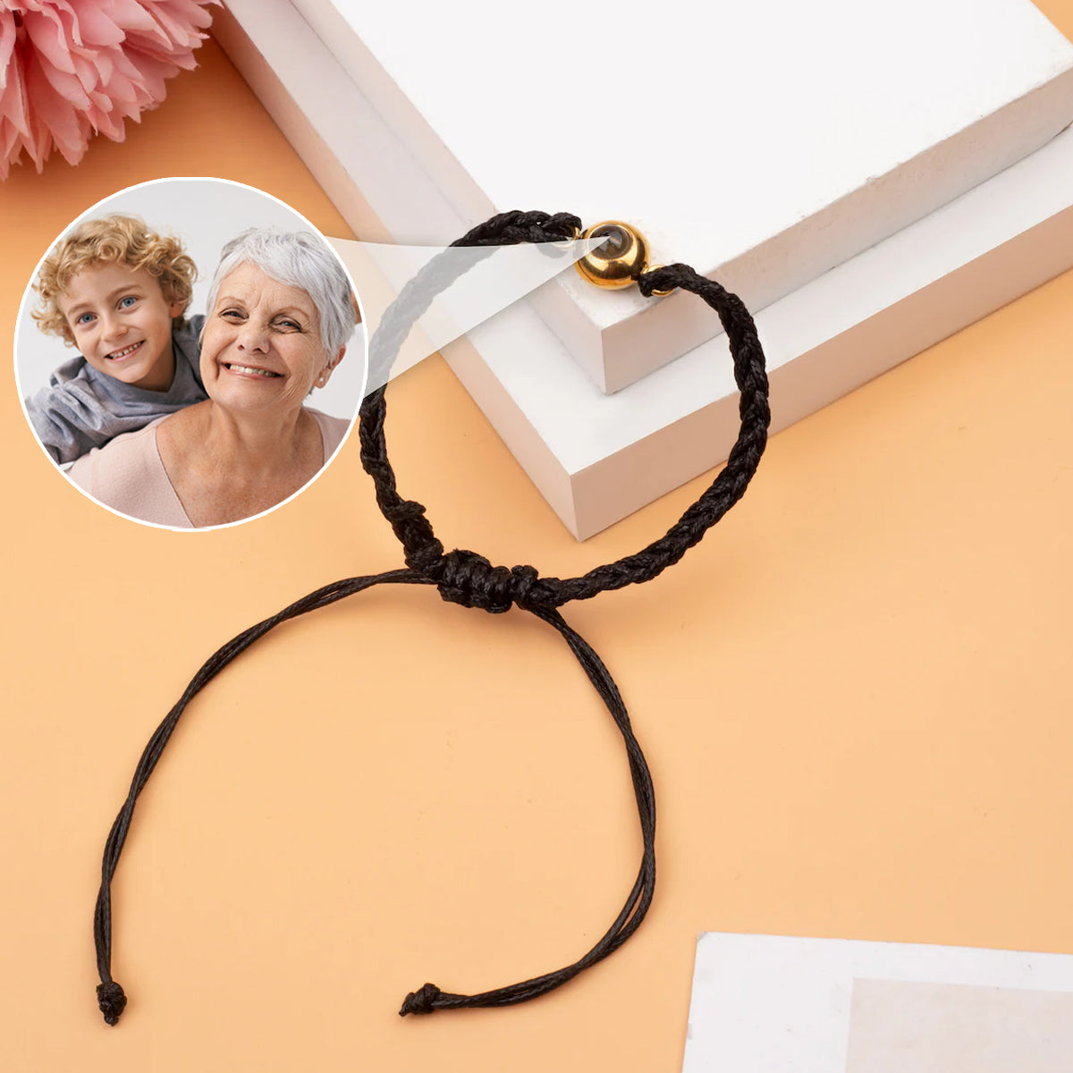 Liebling - Personalisiertes Enkel-Projektionsarmband