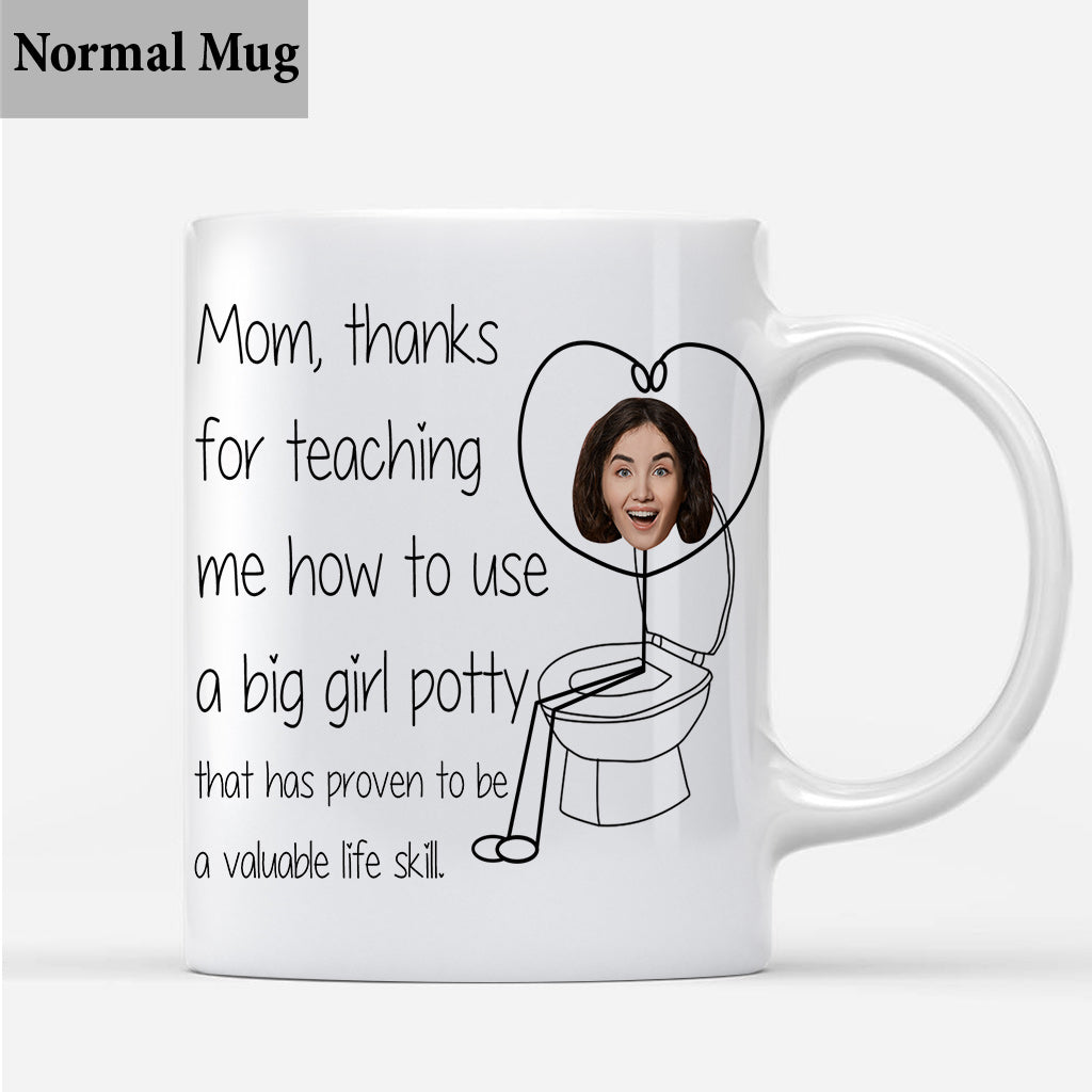 Thanks For Teaching Me Big Girl Potty - Personalized Mother Mug