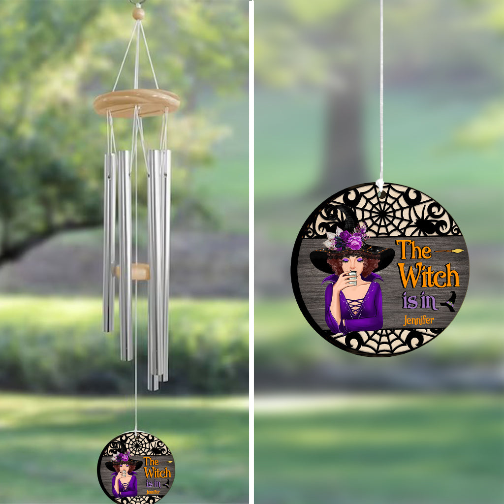 The Witch Is In - Personalized Witch Wind Chime