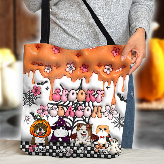 Saison des frissons - Sac fourre-tout personnalisé pour chien