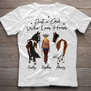 Just A Girl Who Loves Horses - Personalized Horse T-shirt &amp; Hoodie