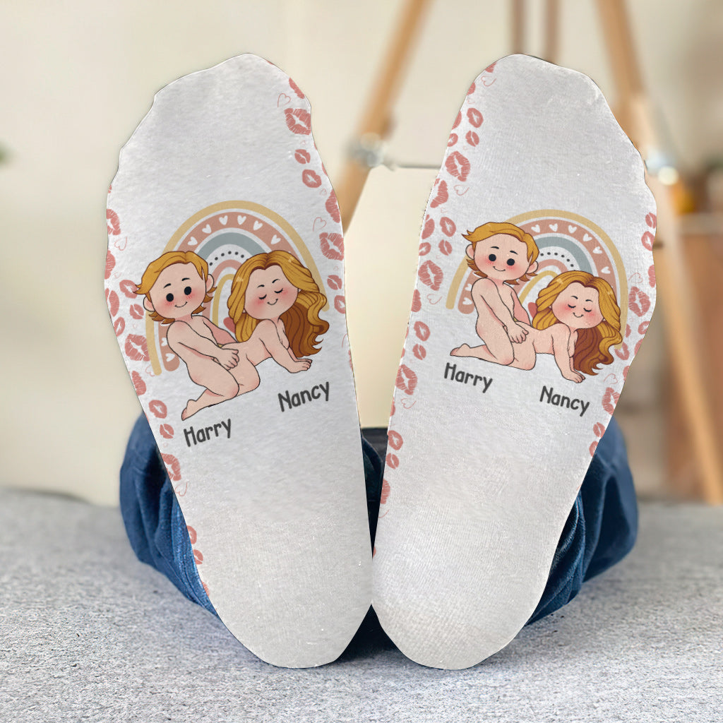 Together Is Our Favorite Place To Be - Personalized Couple Socks