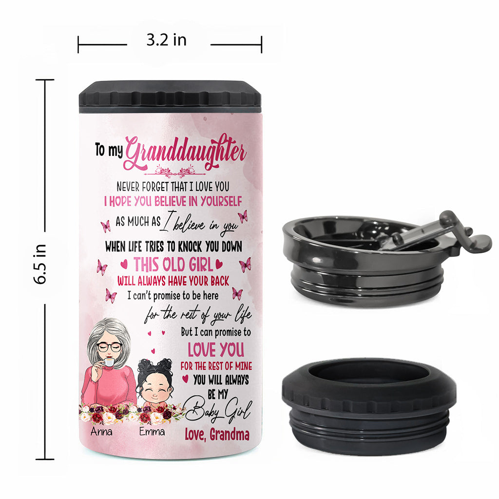 À ma petite-fille - Refroidisseur de canettes personnalisé « Grand-mère »
