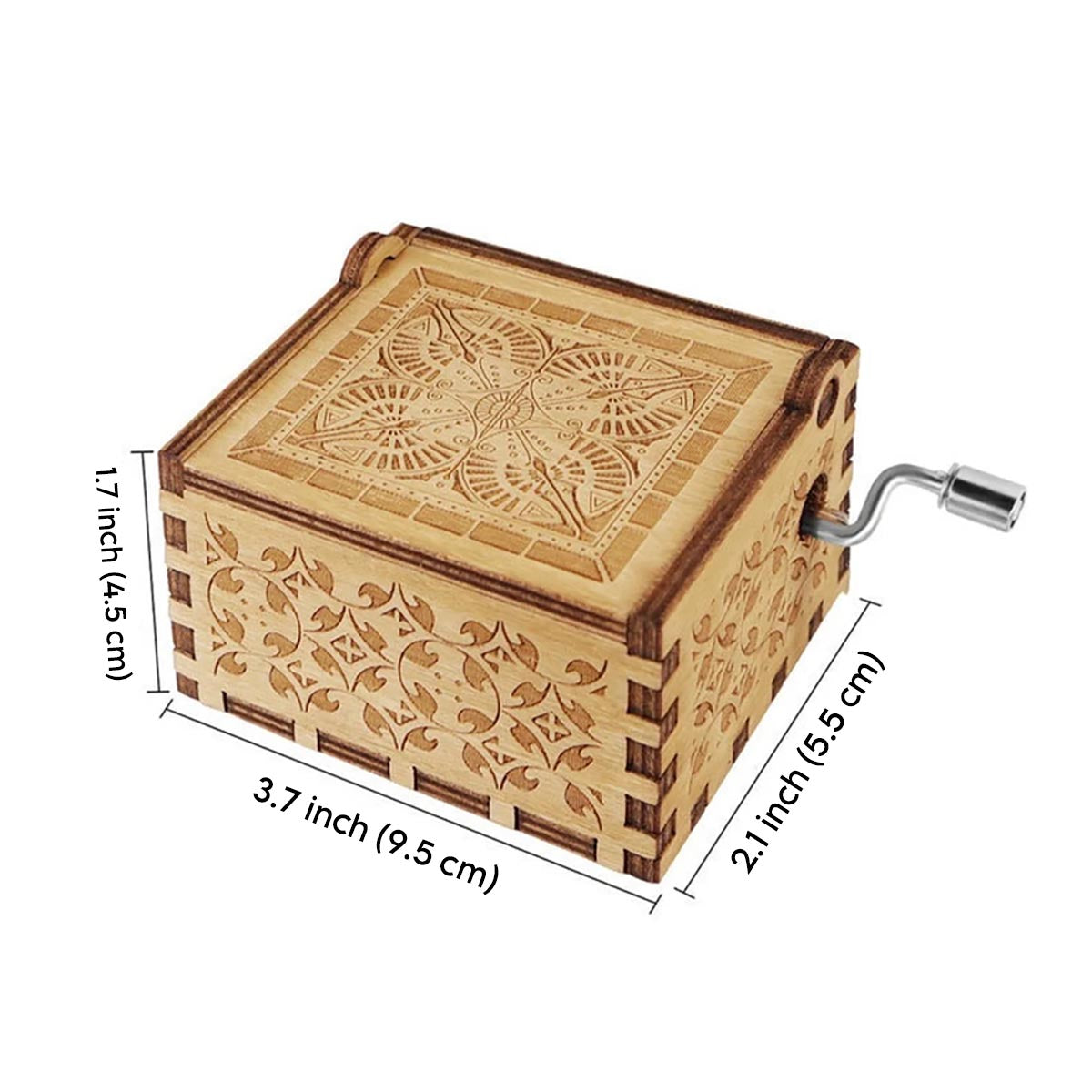 Whenever You Touch This Heart - Gift for mom, grandma, grandpa, daughter, son, granddaughter, grandson, wife, husband, dad, aunt, uncle, sister, brother - Personalized Hand Crank Music Box