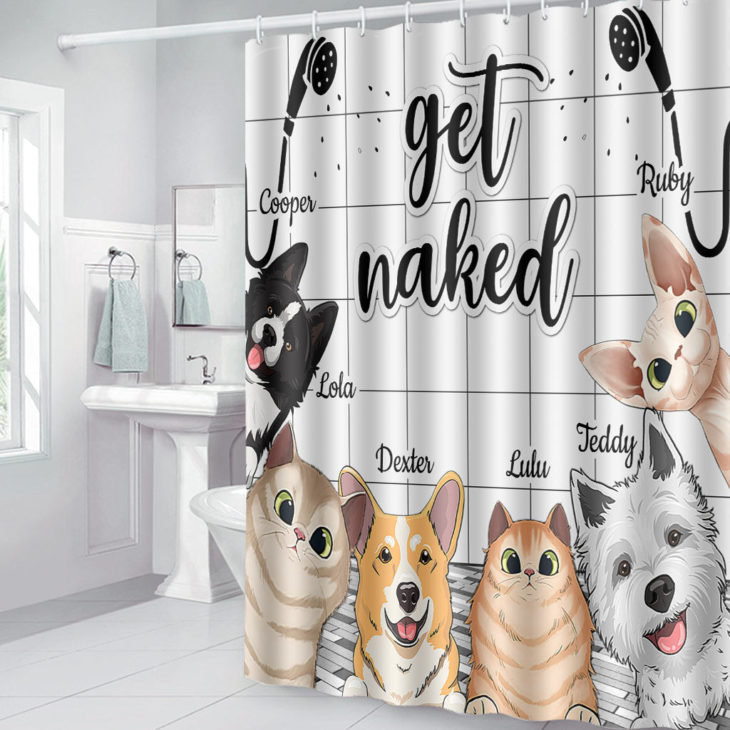 J'ai vu ça - Rideau de douche personnalisé pour chien