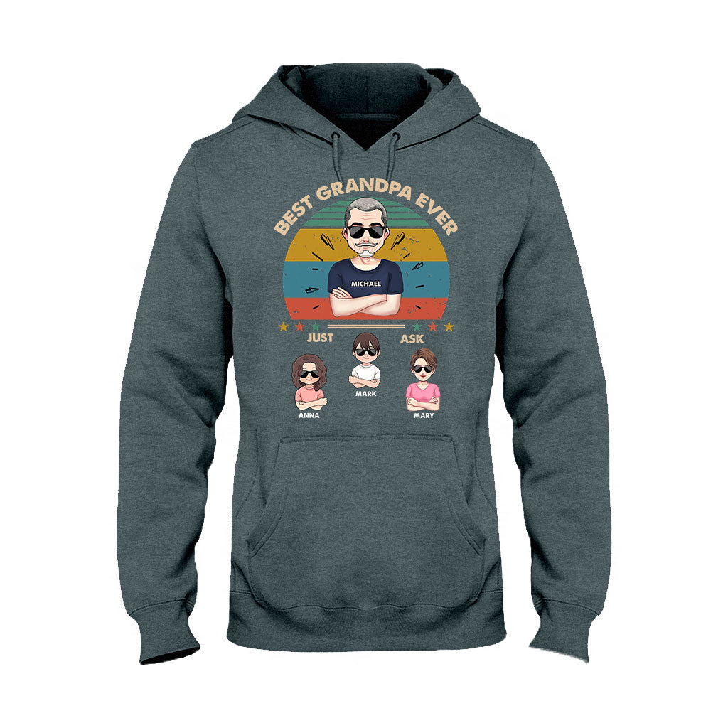Best Dad Ever - Gift for dad, dad, mom, grandpa, grandma, grandpa - Personalized T-shirt And Hoodie