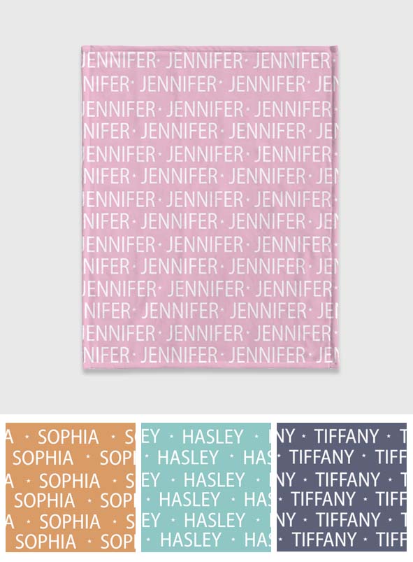 Couverture personnalisée avec nom - Cadeau pour petite-fille