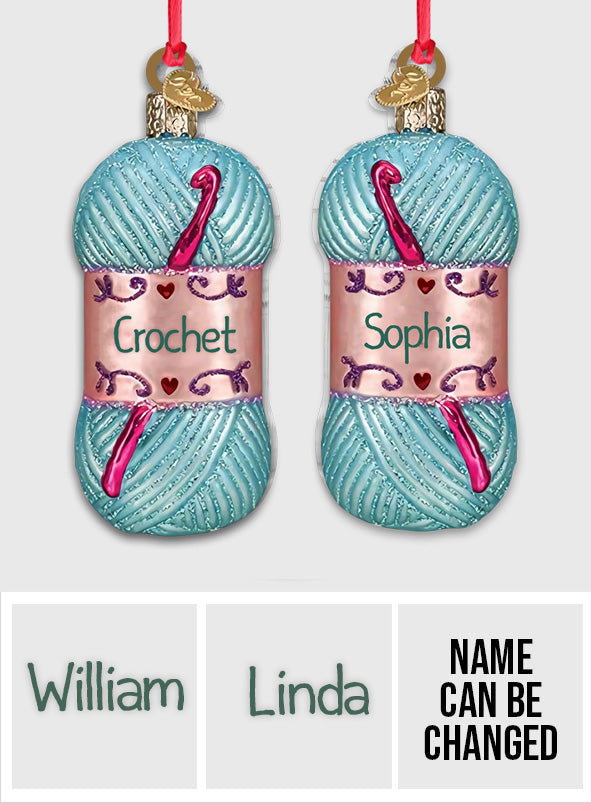 Love Crochet - Personalized Crocheting Ornament