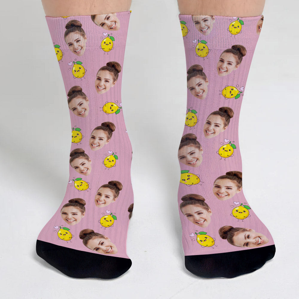 Chaussettes personnalisées pour belle-mère à motif d'icônes amusantes