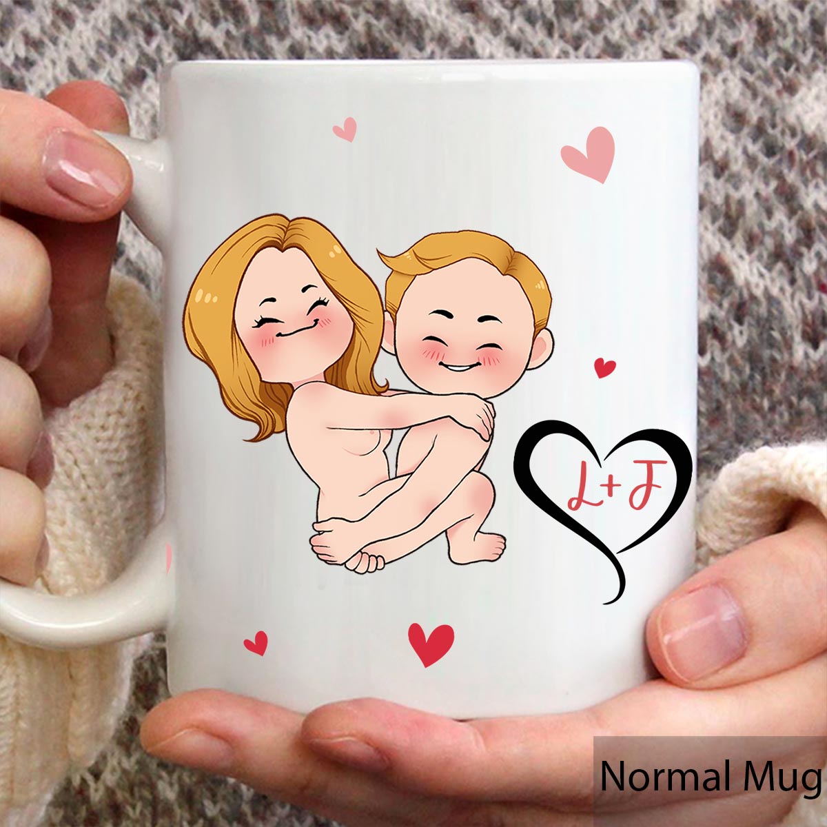 I Like His Beard I Like Her Butt - Personalized Couple Mug