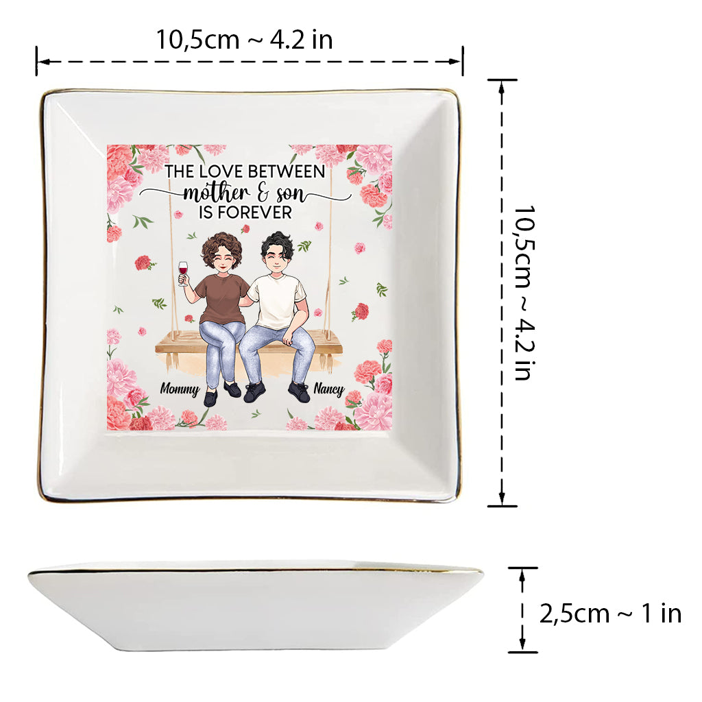 Mother And Daughter - Gift for mom, daughter, son - Personalized Jewelry Dish