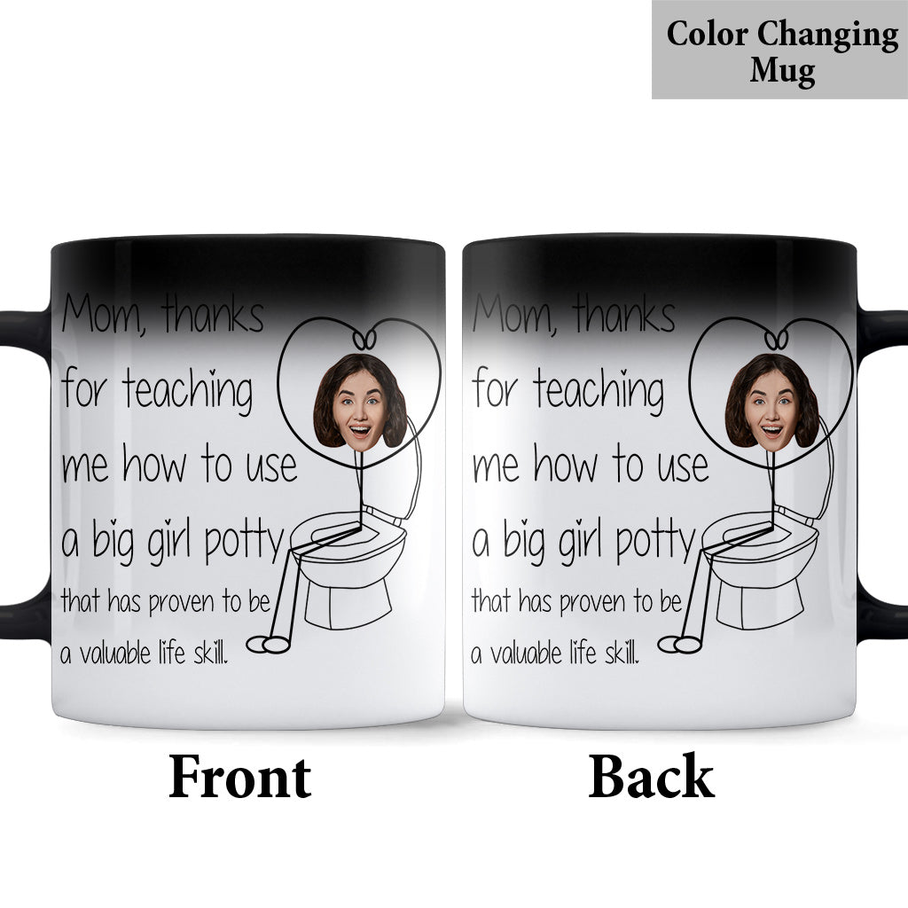 Thanks For Teaching Me Big Girl Potty - Personalized Mother Mug