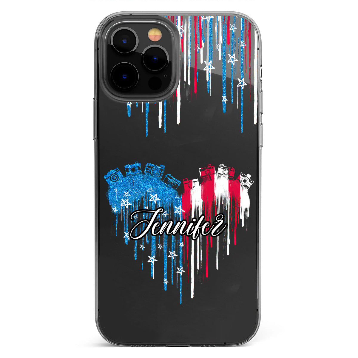 Passion pour la photographie - Coque de téléphone transparente personnalisée avec photo