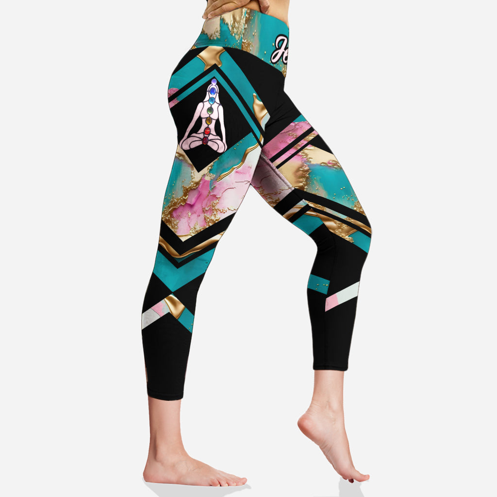 Leggings de yoga personnalisés pour la méditation des 7 chakras