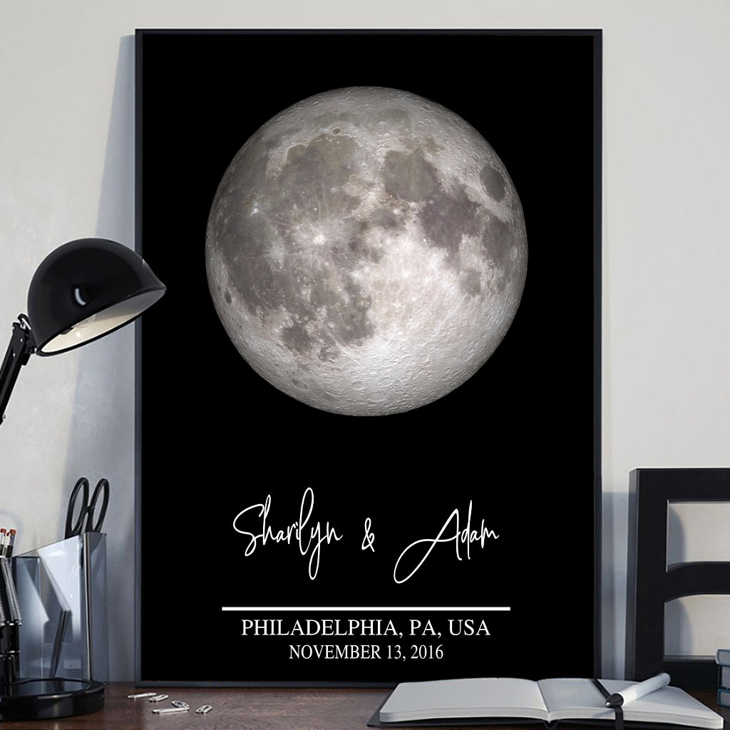 The Day We Met - Personalized Couple Canvas And Poster