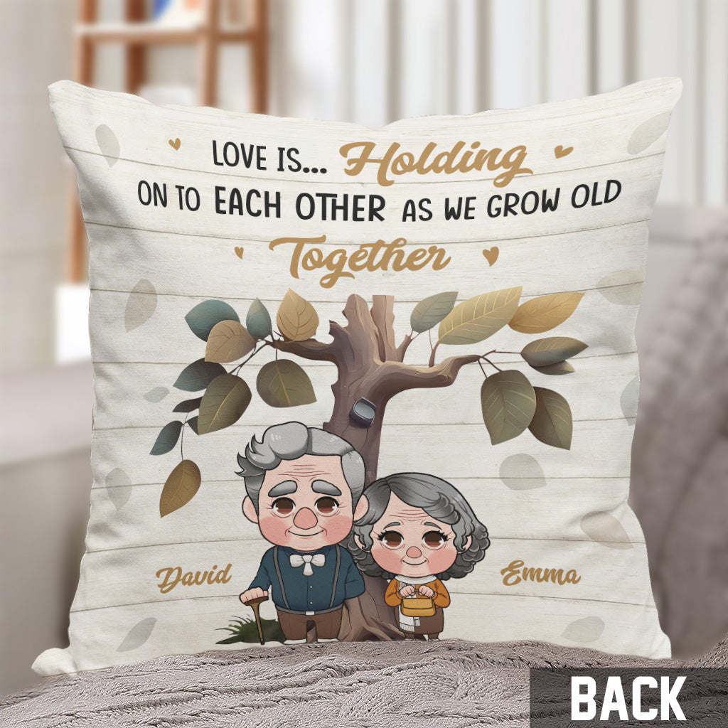 Grow Old Together - Personalized Couple Throw Pillow