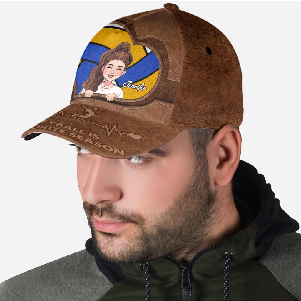 Volleyball ist meine Lieblingssaison – Personalisierte Volleyball Classic Cap